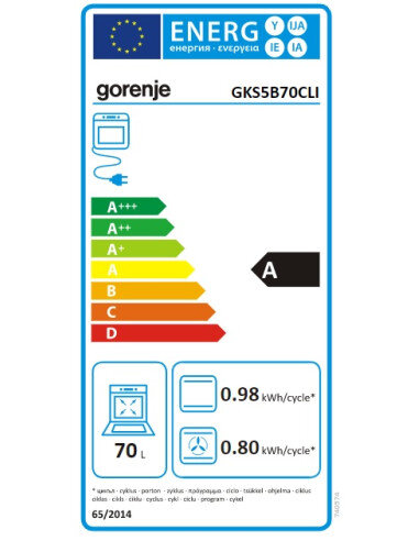 Retro dujinė viryklė Gorenje GKS5B70CLI