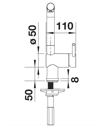 Maišytuvas BLANCO LINUS-S Triufelio...