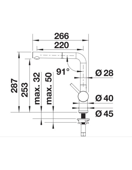 Maišytuvas BLANCO LINUS-S Triufelio HD, 517621