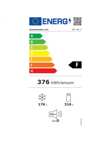 Šaldytuvas Scandomestic SKF 481 X