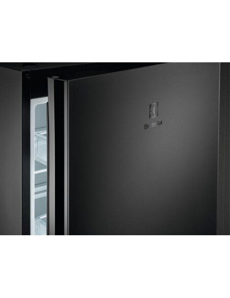 186 cm juodo matinio stiklo durimis No Frost šaldytuvas Electrolux LNT7ME32M2