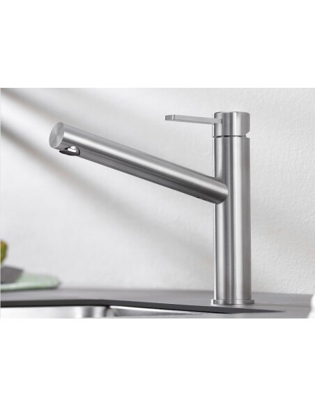 Maišytuvas BLANCO AMBIS Brushed Stainless steel HD, 523118