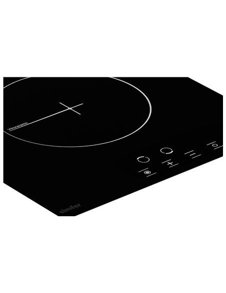 Simfer | H3.020.DEBSP | Hob | Vitroceramic | Number of burners/cooking zones 2 | Touch | Black