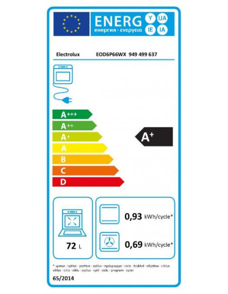 El.orkaitė su pirolize Electrolux EOD6P66WX