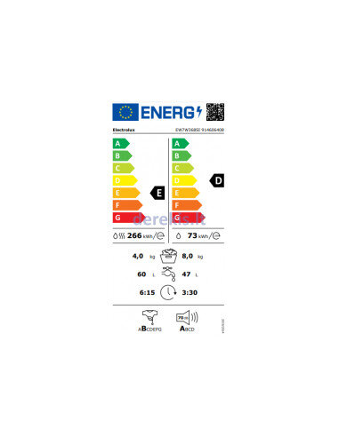 Įmontuojama skalbimo mašina-džiovyklė Electrolux EW7W368SI