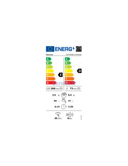Įmontuojama skalbimo mašina-džiovyklė Electrolux EW7W368SI