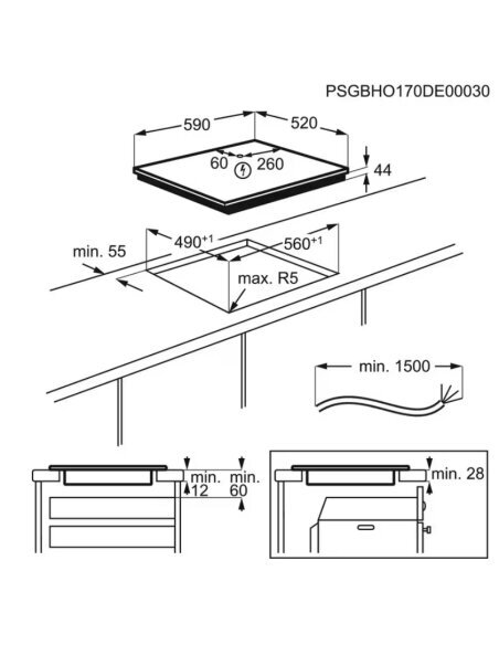 Indukcinė kaitlentė Electrolux LIL61434C