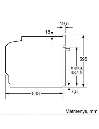 Įmontuojama orkaitė BOSCH HBG7721B1S