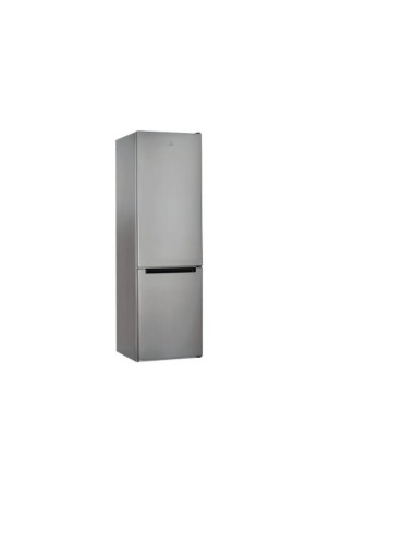 201 cm aukščio sidabrinės spalvos šaldytuvas su šaldikliu Indesit LI9 S2E S