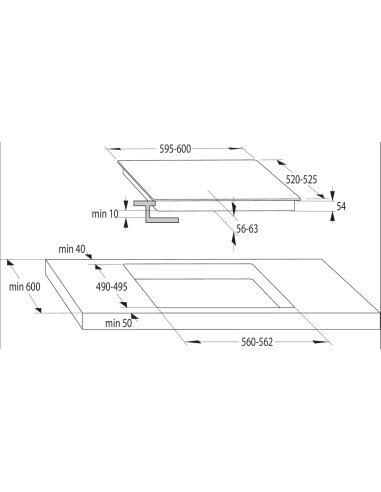 Įmontuojama kaitlentė Gorenje IT641BCSC7