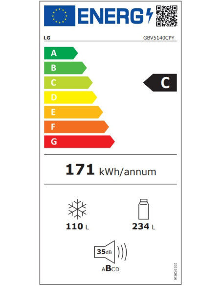 Šaldytuvas LG GBV5140CPY