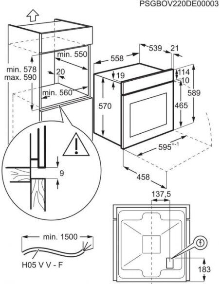 Elektrinė orkaitė Electrolux EOF3H40BX