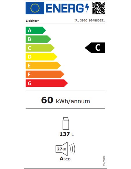 Įmontuojamas šaldytuvas Liebherr IRc 3920