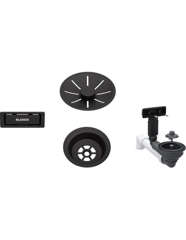 Waste fitting set 1x3,5'' InFino Black matt