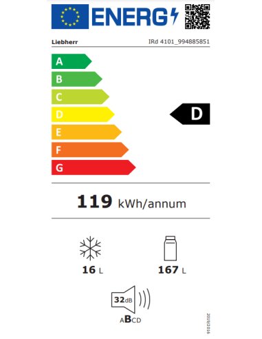 Įmontuojamas šaldytuvas Liebherr IRd...