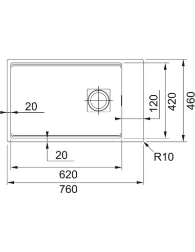 Plautuvė FRANKE Kubus 2 KNG 110-62