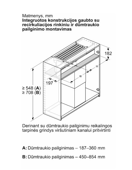 Rinkinys recirkuliacijai Bosch DWZ1IX1C6 (CleanAir modulis)