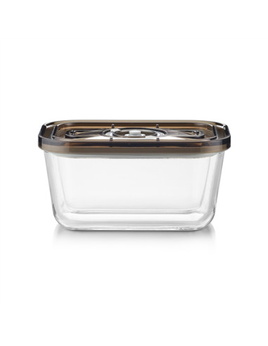 Caso Glass Vacuum Container with Plastic Lid | VacuBoxx Eco M | Transparent