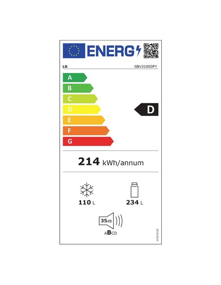 Šaldytuvas LG GBV3100DPY