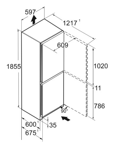 Šaldytuvas Liebherr CNc 5703 Pure