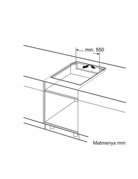 Indukcinė kaitlentė BOSCH PUE612BB1J