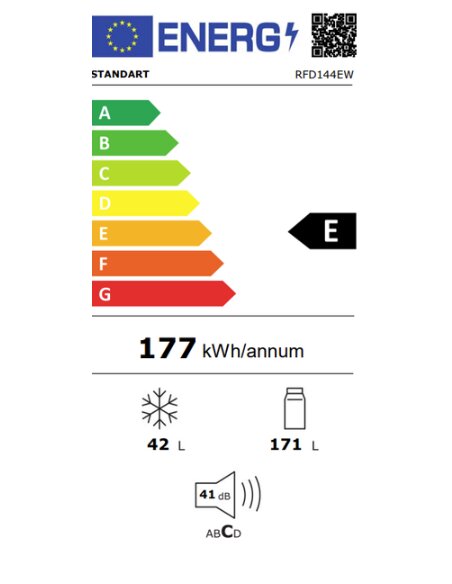 Šaldytuvas Standart RFD144EW