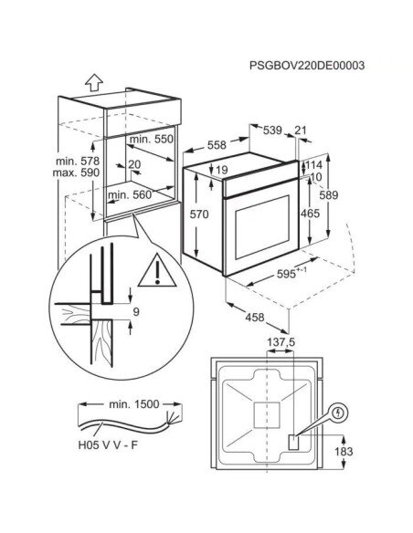 Orkaitė Electrolux EOF5C50BZ