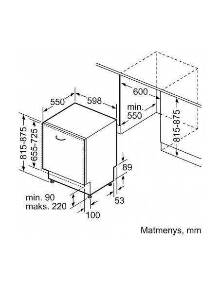 Indaplovė BOSCH SMV4HAX19E