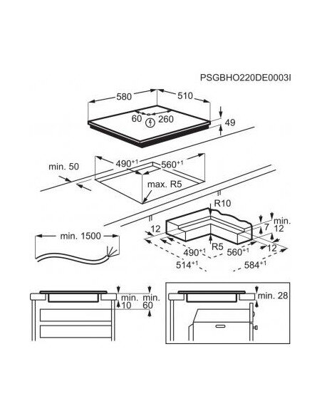 Indukcinė kaitlentė ELECTROLUX EIS62453IZ