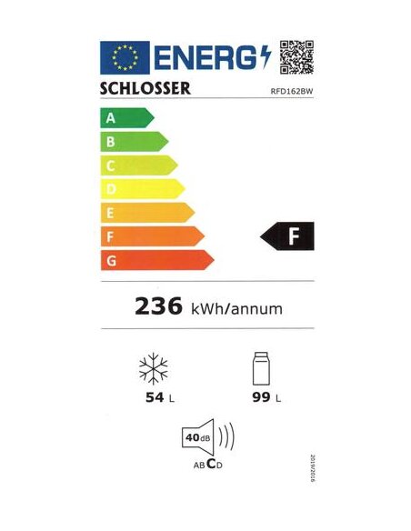 Šaldytuvas Schlosser RFD 162BW