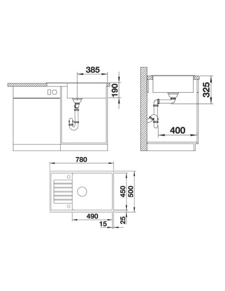 Plautuvė BLANCO ZIA XL 6 S SILG Compact Balta | 523277