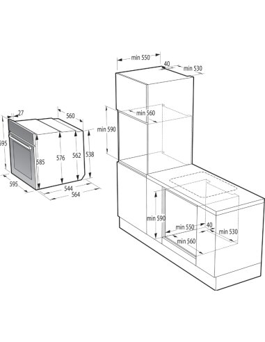 Orkaitė GORENJE BPSAX6747A08BG