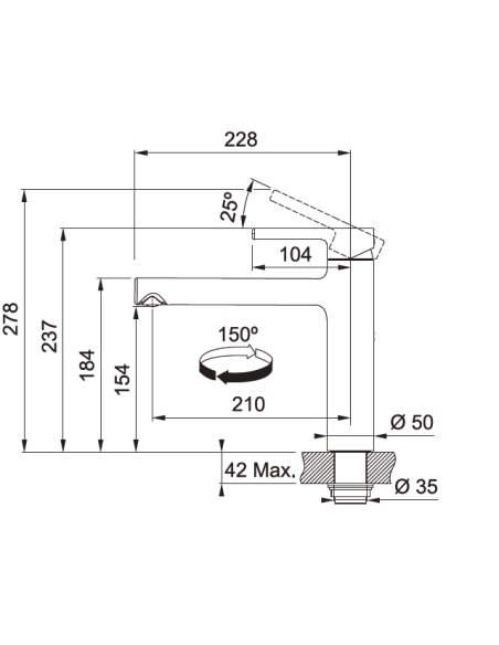 Maišytuvas Franke Centro 115.0600.095 Chromo