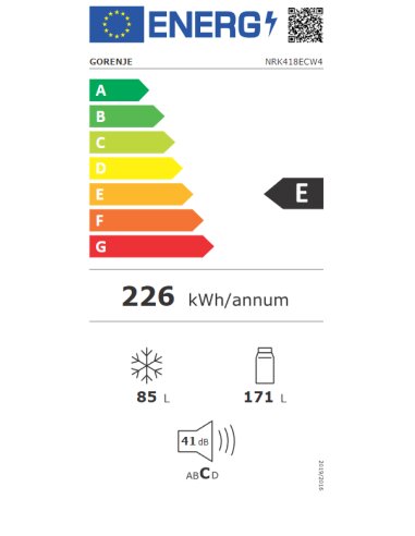 Šaldytuvas GORENJE NRK418ECW4