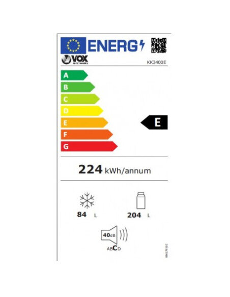 Šaldytuvas VOX KK3400E
