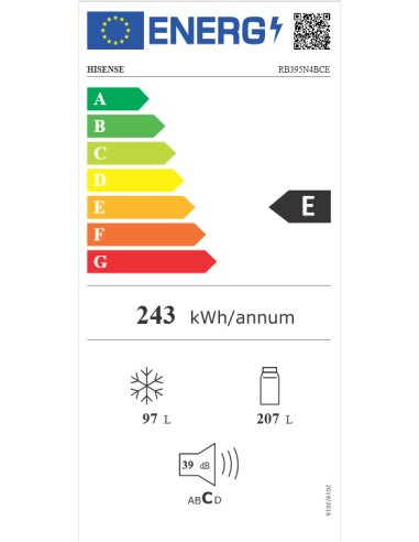 Šaldytuvas Hisense RB395N4BCE