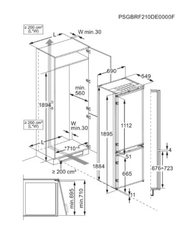 Įmontuojamas šaldytuvas AEG NSC7P751ES