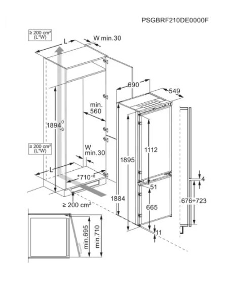 Įmontuojamas šaldytuvas AEG NSC7P751ES