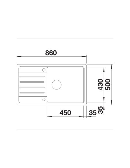 Plautuvė BLANCO LEGRA XL 6 S SILG Volcano grey O.ZUB O.AF 527274