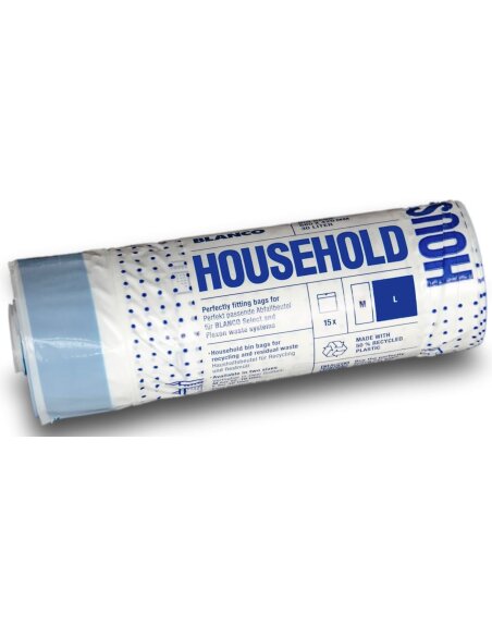 Buitiniai šiukšlių maišeliai BLANCO (30 L)15 vnt.