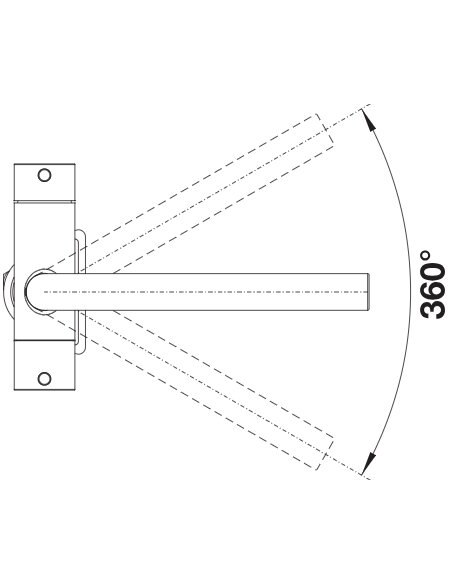 Maišytuvas BLANCO FONTAS II Juoda matinė | 526670