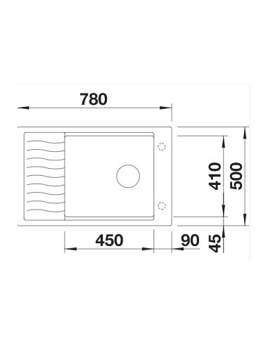 Plautuvė BLANCO ELON XL 6 S SILG PDUR...