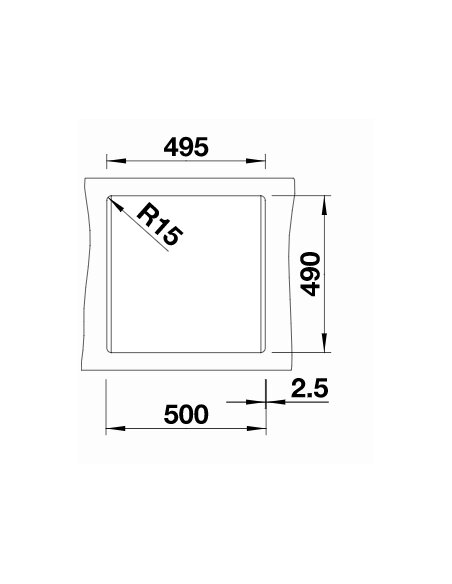 Plautuvė BLANCO DALAGO 5 SILG PDUR Antracito | 518521