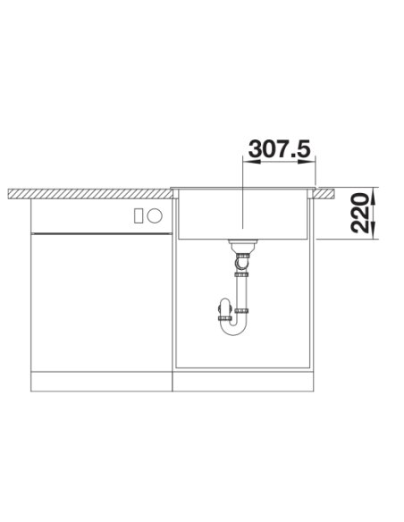 Plautuvė BLANCO PLEON 6 Juoda | 525953