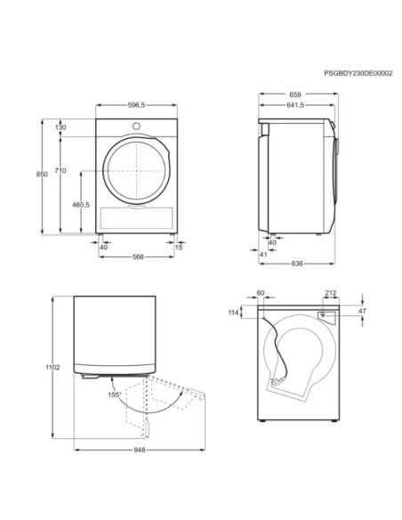 Džiovyklė Electrolux EW7D395UCE