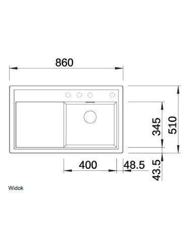 Plautuvė BLANCO ZENAR 45 S Juoda |...