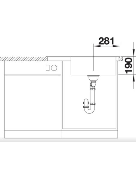 Plautuvė BLANCO ZENAR XL 6 S C RE  Tartufo | 523782