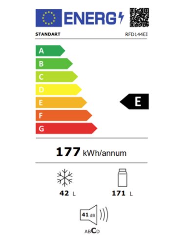 Šaldytuvas šaldiklis viršuje Standart...