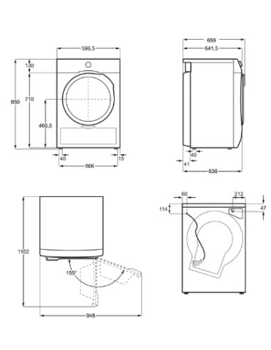 Džiovyklė ELECTROLUX EW7D595UCE