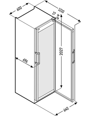 Vitrina LIEBHERR FKDv 4523 001